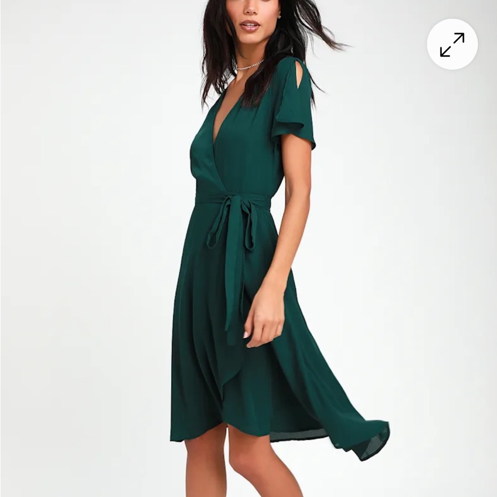 Lulus Deep Green Midi Dress